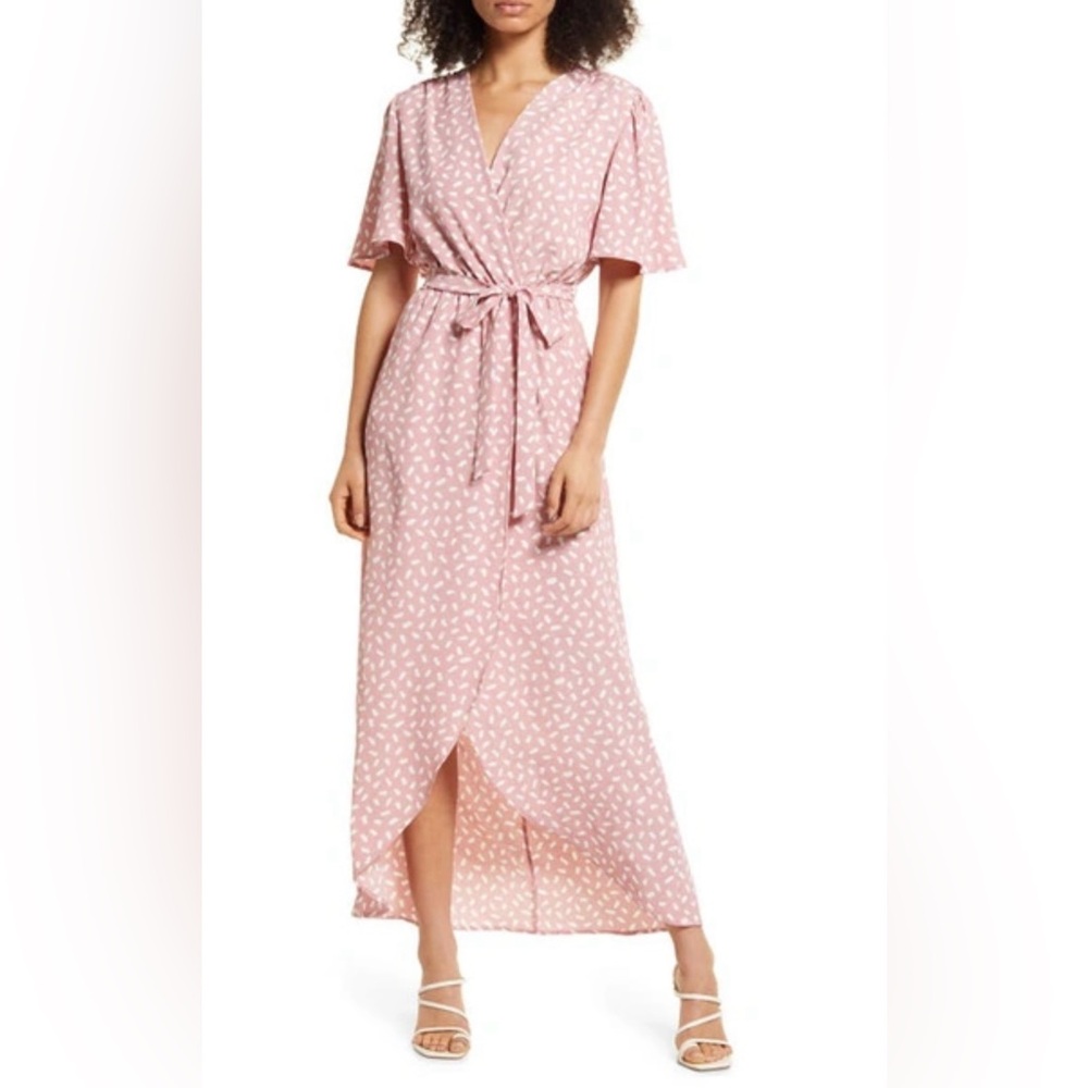 Fraiche by J: Pink Floral Wrap Dress 🌸